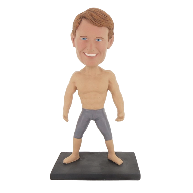 Picture of Custom Bobblehead Doll: Shirt Off Muscle Man