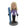 Picture of Custom Bobblehead Doll: Standing Skiing Woman