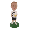 Picture of Custom Bobblehead Doll: White T-Shirt Tennis Player