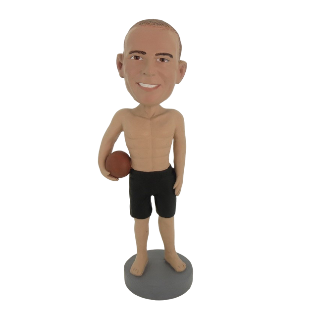 Picture of Custom Bobblehead Doll: Volleyball Man No Shirt