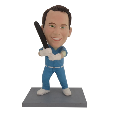 Picture of Custom Bobblehead Doll: Male Swinging Baseball Bat