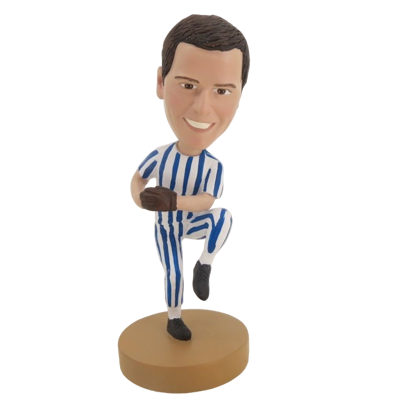 Picture of Custom Bobblehead Doll: Baseball Player in Pitching Motion