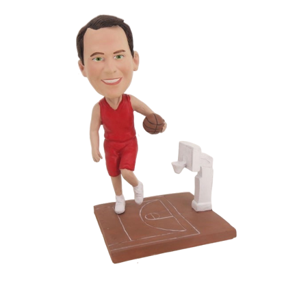 Picture of Custom Bobblehead Doll: Basketball Player in Game