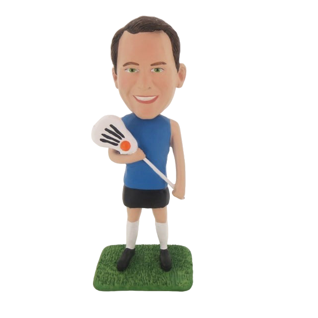 Picture of Custom Bobblehead Doll: Male Lacrosse Player