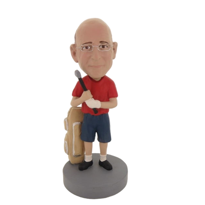 Picture of Custom Bobblehead Doll: Male Golfer In Shorts
