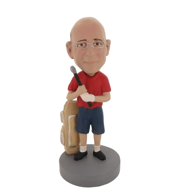 Picture of Custom Bobblehead Doll: Male Golfer In Shorts