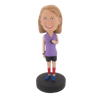 Picture of Custom Bobblehead Doll: Girl Holding a Small Ball
