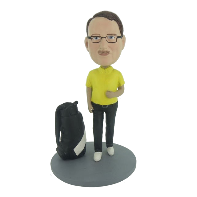 Picture of Custom Bobblehead Doll: Man And Golf Club