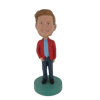 Picture of Custom Bobblehead Doll: Casual Man In Red Jacket