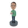 Picture of Custom Bobblehead Doll: Man Books On Hand
