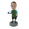 Picture of Custom Bobblehead Doll: Man Enjoying Sports Drink