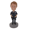 Picture of Custom Bobblehead Doll: Police Officer With Walkie Talkie