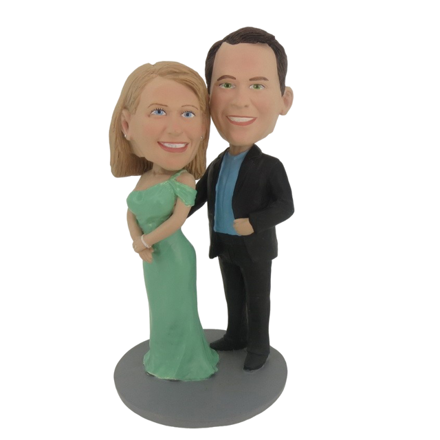 Picture of Custom Bobblehead Doll: Arm Behind Woman