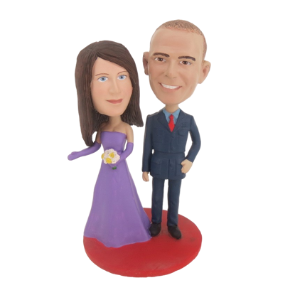 Picture of Custom Bobblehead Doll: Military Man And Bride