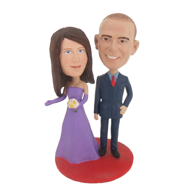 Picture of Custom Bobblehead Doll: Military Man And Bride