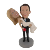 Picture of Custom Bobblehead Doll: Groom Holds Wife