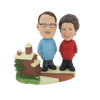 Picture of Custom Bobblehead Doll: Woman And Man With Beautiful House