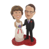 Picture of Custom Bobblehead Doll: Bride And Groom On Heart