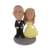 Picture of Custom Bobblehead Doll: Arms Linked Bride And Groom
