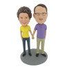 Picture of Custom Bobblehead Doll: Holding Hands Man And Woman
