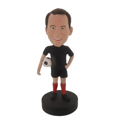 Picture of Custom Bobblehead Doll: Man Holding Soccer