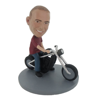 Picture of Custom Bobblehead Doll: Man On Motorcycle