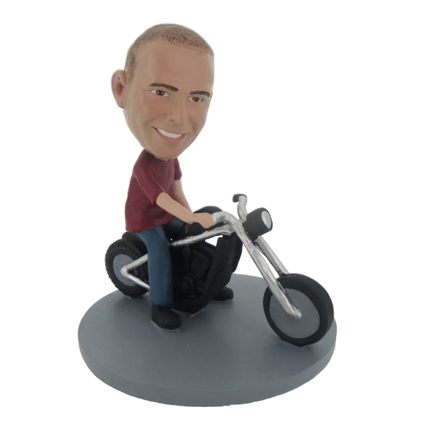 Picture of Custom Bobblehead Doll: Man On Motorcycle