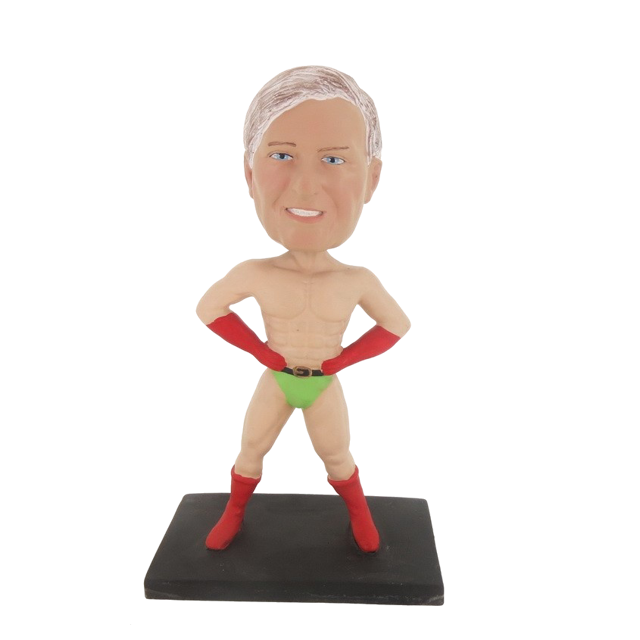Picture of Custom Bobblehead Doll: Muscle Man With Hands On Waist