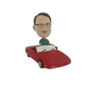 Picture of Custom Bobblehead Doll: Man Driving In Red Car