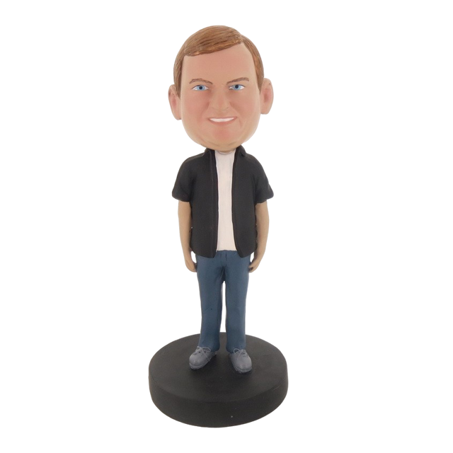 Picture of Custom Bobblehead Doll: Big Boy With Casual Style