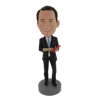 Picture of Custom Bobblehead Doll: Business Man Holding Calculator