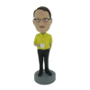 Picture of Custom Bobblehead Doll: Casual Man Holding A Cup