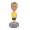 Picture of Custom Bobblehead Doll: Casual Man In Yellow and Blue