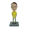 Picture of Custom Bobblehead Doll: Casual Man In Yellow Short TShirt