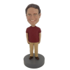 Picture of Custom Bobblehead Doll: Casual Man With Nice Smile