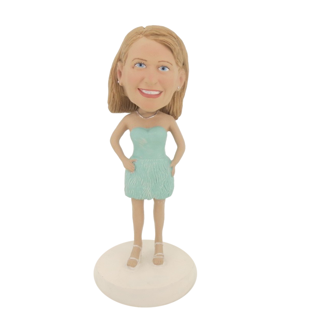 Picture of Custom Bobblehead Doll: Light Full Dress Girl