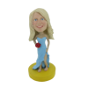 Picture of Custom Bobblehead Doll: Light Blue Wedding Girl