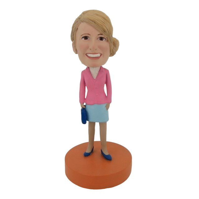 Picture of Custom Bobblehead Doll: Pink Suit Woman