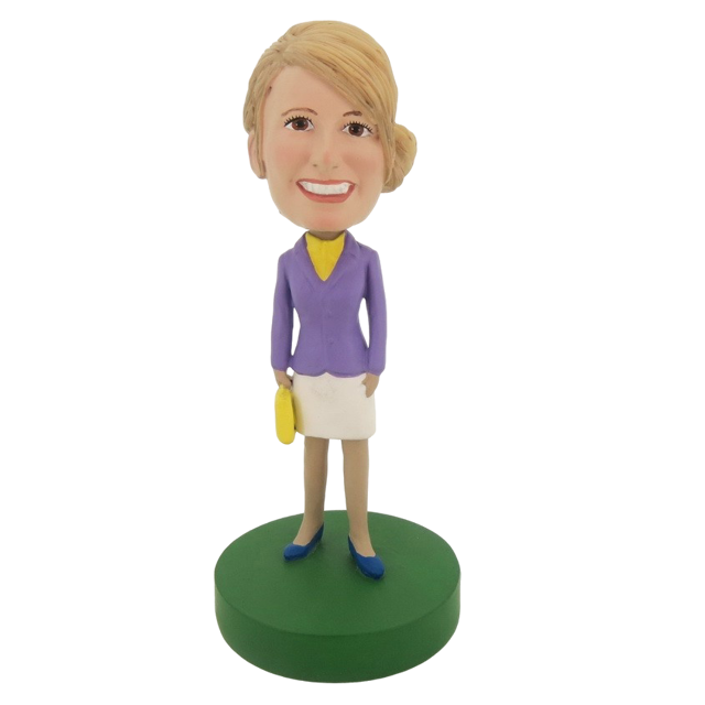 Picture of Custom Bobblehead Doll: Purple Suit Girl