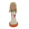 Picture of Custom Bobblehead Doll: White Wedding Dress Girl