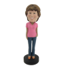 Picture of Custom Bobblehead Doll: Woman with Pink Clothes