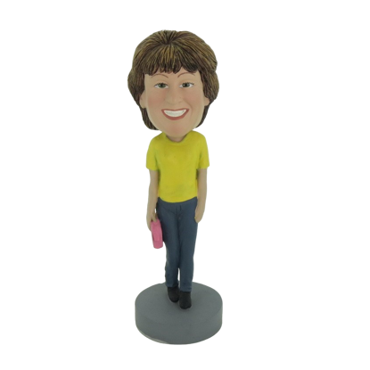 Picture of Custom Bobblehead Doll: Woman with Handbag