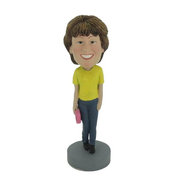 Picture of Custom Bobblehead Doll: Woman with Handbag
