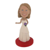Picture of Custom Bobblehead Doll: Woman with White Wedding Dress