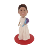 Picture of Custom Bobblehead Doll: White Wedding Dress Woman