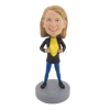 Picture of Custom Bobblehead Doll: Girl with Black Suit