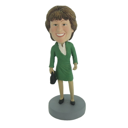 Picture of Custom Bobblehead Doll: Green Dress Woman