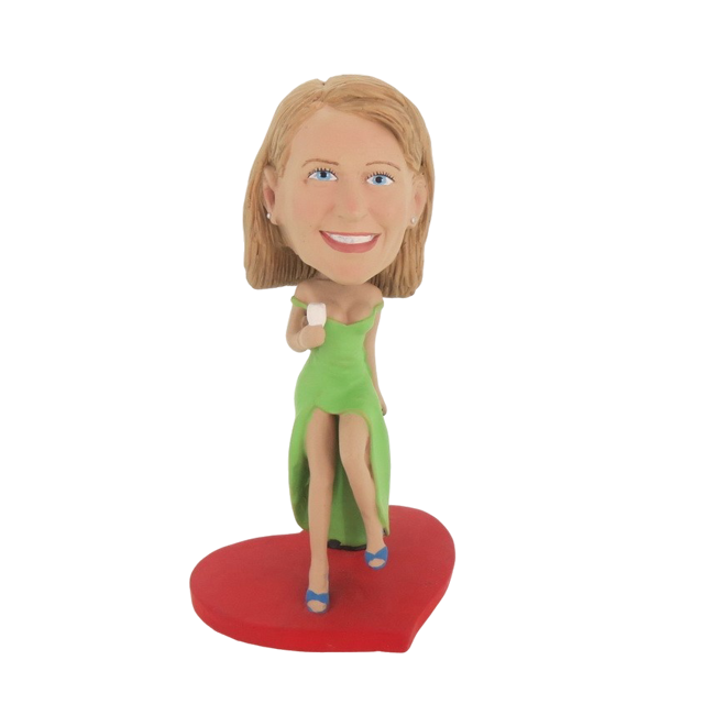Picture of Custom Bobblehead Doll: Drinking Woman