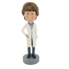 Picture of Custom Bobblehead Doll: Female Doctor with White Gown