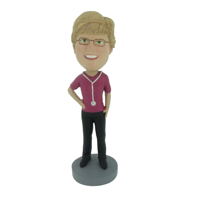 Picture of Custom Bobblehead Doll: Female Doctor